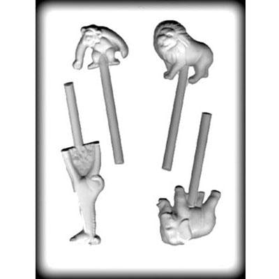 Zoo Animal Sucker Hard Candy Mold