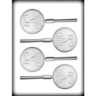Copy of It's A Girl 2-1/2" Sucker Hard Candy Mold