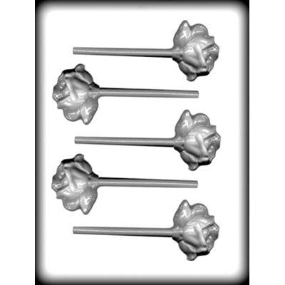 Rose 2-1/8" Sucker Hard Candy Mold