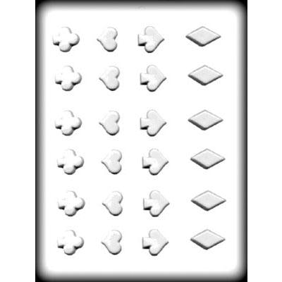 Heart, Spades, Clubs, Diamonds Hard Candy Mold