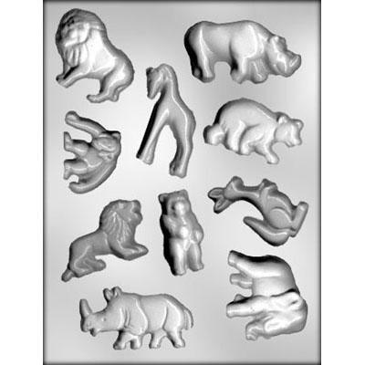 Zoo Animal Assortment Chocolate Mold