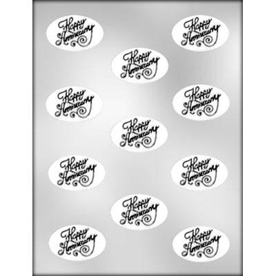 ANNIVERSARY OVAL MINT CHOCOLATE MOLD