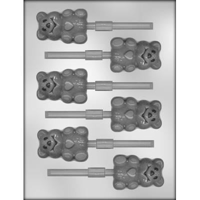 Bear With Heart Sucker Chocolate Mold