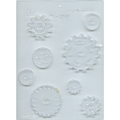 GEARS ASSORTMENT CHOCOLATE MOLD