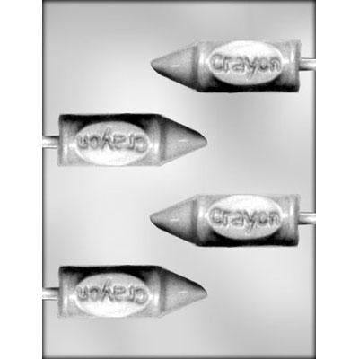 CRAYON 3¾" SUCKER CHOCOLATE MOLD
