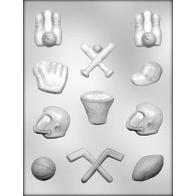 SPORTS ASSORTMENT CHOCOLATE MOLD