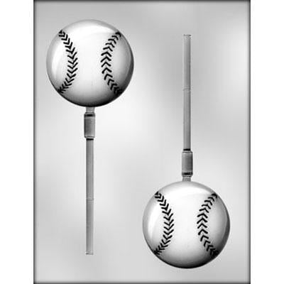 BASEBALL 3" SUCKER CHOCOLATE MOLD