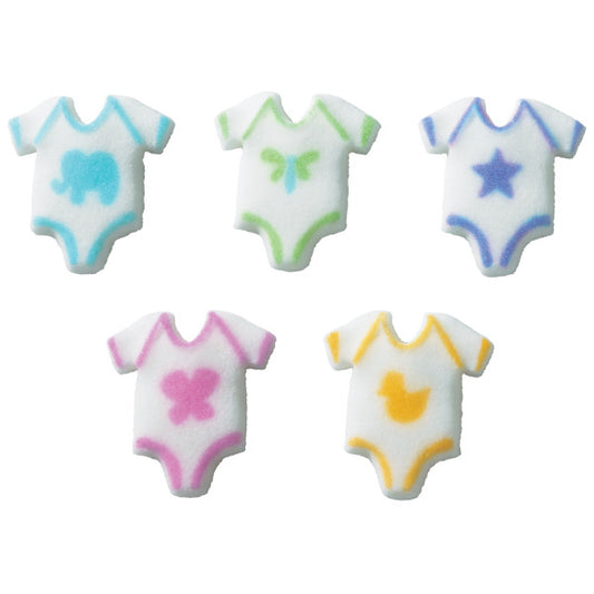 Baby Onepiece Assortment Dec-Ons® Decorations, Set of 5