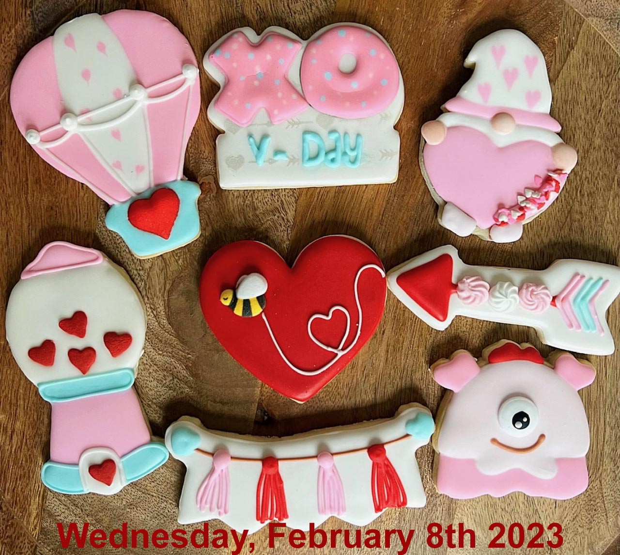 Wednesday 2/8/2023: Sugar Cookie Decorating class - Valentine Theme (Please read class details below)