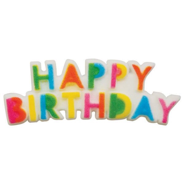 Colorful Birthday Plaque Dec-Ons® Decorations 1 ct.