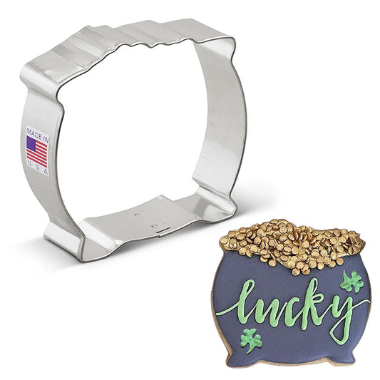 Pot of Gold Cookie Cutter 3 1/2"