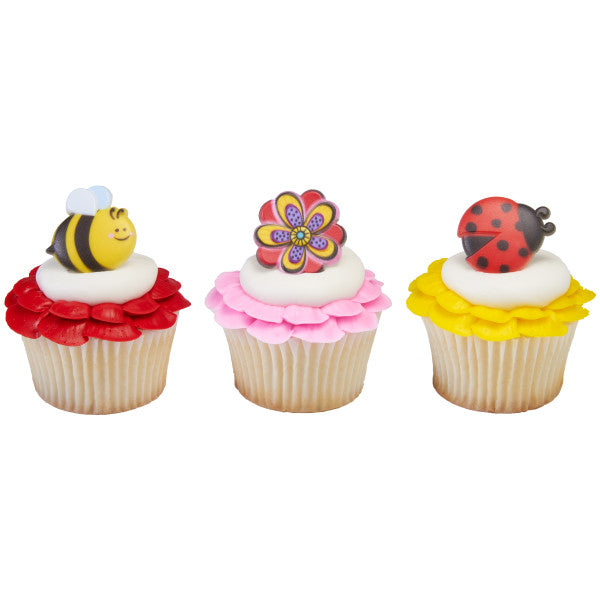 Spring has Blossomed Cupcake Rings 12 ct.