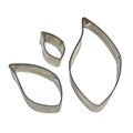 STAINLESS STEEL CUTTERS - LEAF SET OF 3
