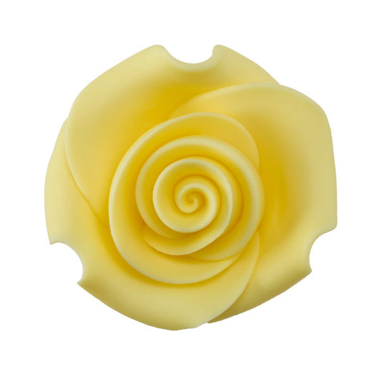 Yellow 1.5" Rose SugarSoft® Premium Edible Decorations, 1 ct.