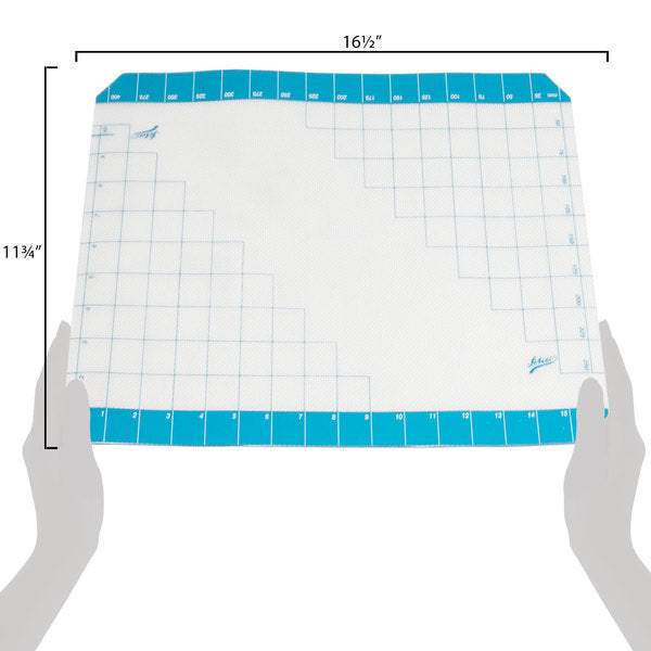 Ateco Half-Size Non-Stick Silicone Baking Work Mat with Grid Measurements