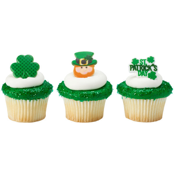 St. Patrick's Day Icons Cupcake Rings set of 12