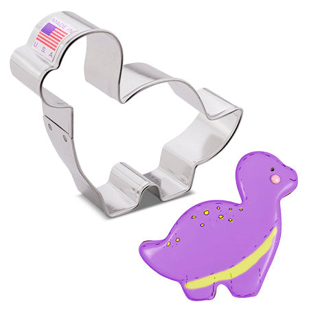 Baby Brontosaurus Cookie Cutter 3.35" x 3.88"