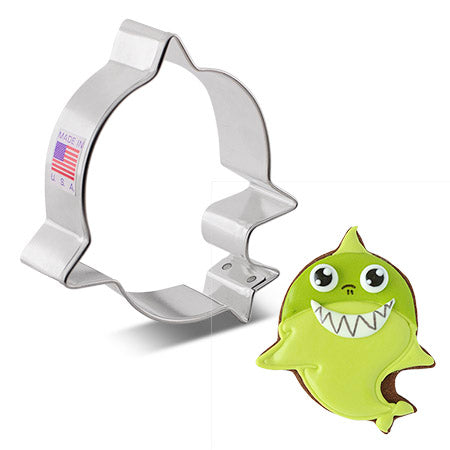 Little Shark Cookie Cutter, 3.25" x 3.75"