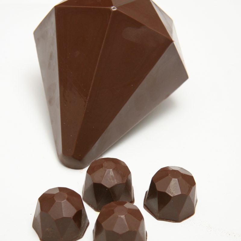 BWB 3 piece chocolate mold: DIAMOND EGG