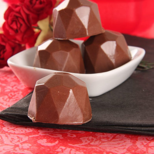 BWB 3 piece chocolate mold: DIAMOND TRUFFLE