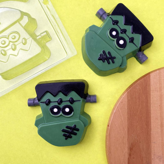 BWB 3 piece chocolate mold: FRANKENSTEIN ZOMBIE