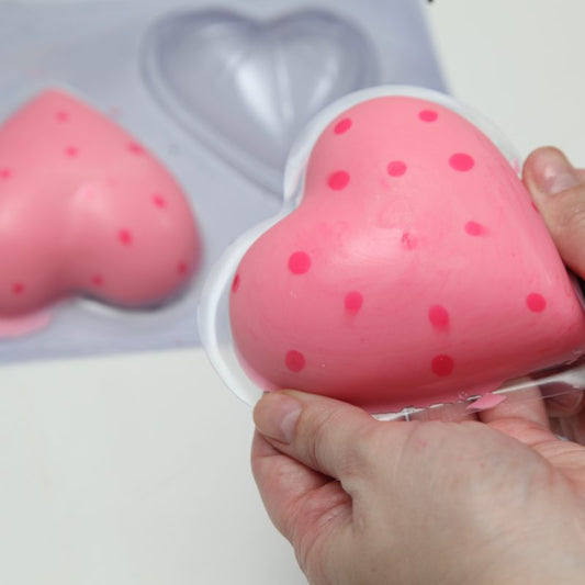 BWB 3 piece chocolate mold: HEART 200gr