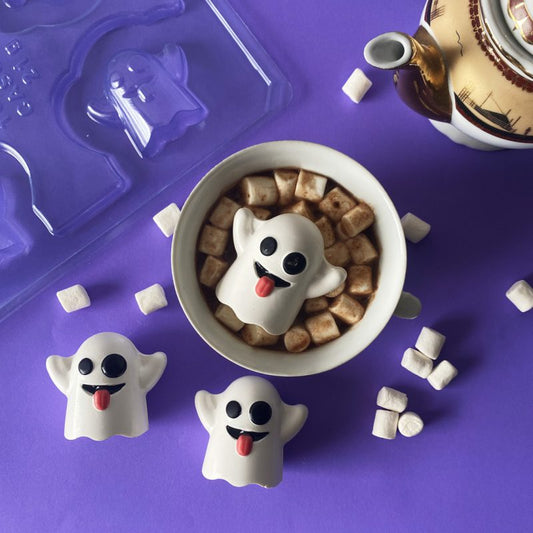 BWB 3 piece chocolate mold: LITTLE GHOST