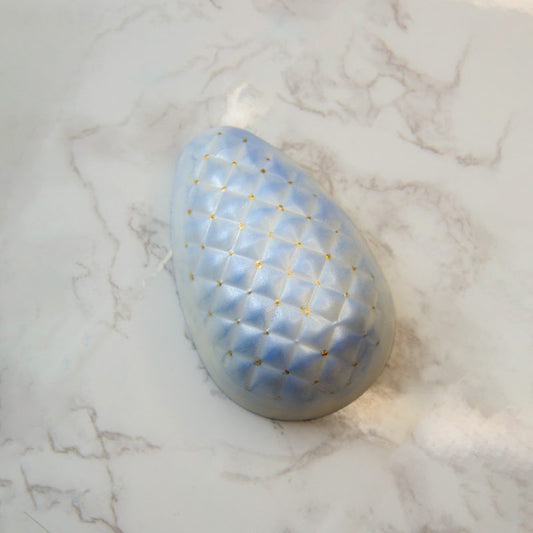 BWB 3 piece chocolate mold: MATELASSÊ TEXTURED EGG