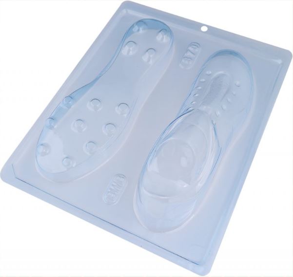 BWB 3 piece chocolate mold: SOCCER SHOES