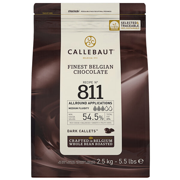 Callebaut Recipe 811 Dark Chocolate Callets™