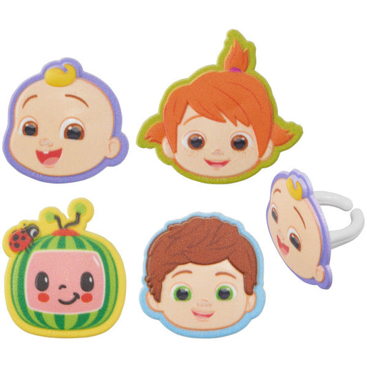 CoComelon™ Playtime! Cupcake Rings set of 12