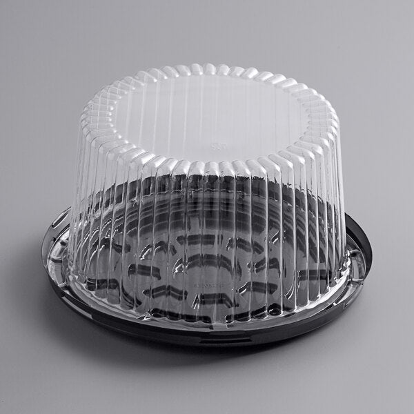 7" High Dome Cake Display Container with Clear Dome Lid