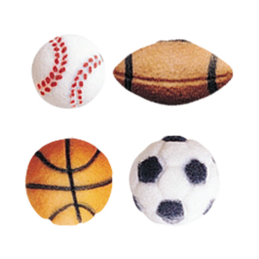 Sports Balls Assortment Dec-Ons® Decorations Set of 4