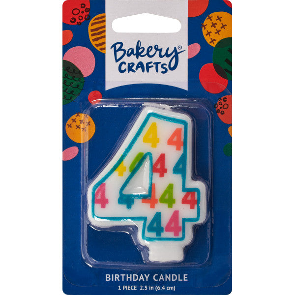 4 Number Pattern Numeral Candles