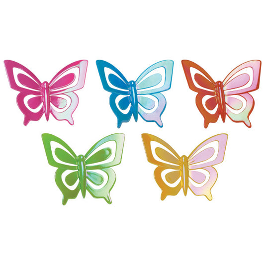 Iridescent Butterflies Layon set of 4