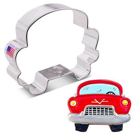 Front Facing Car Cookie Cutter, 2.8" x 3.75"