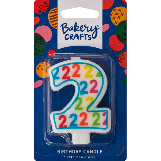 2 Number Pattern Numeral Candles