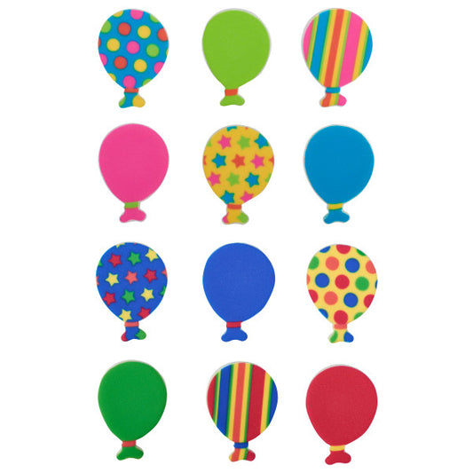Bright Primary Balloons Sweet Décor® Printed Edible Decorations set of 4