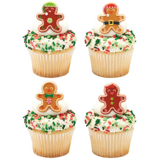 Gingerbread Friends Cupcake Rings