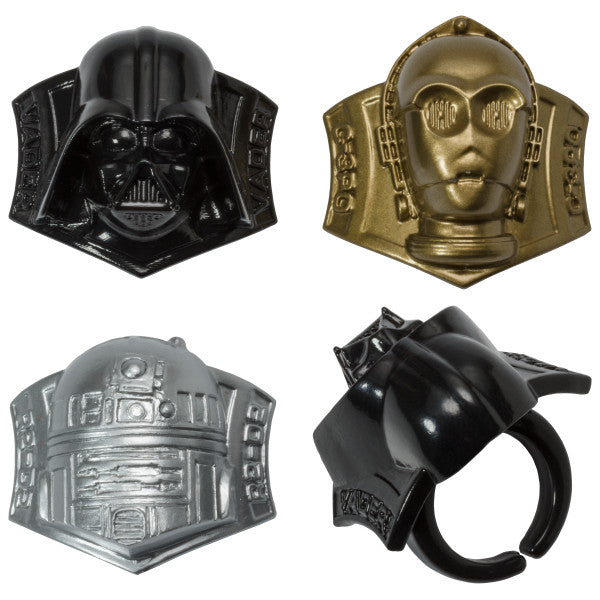 Star Wars™ Darth Vader™, R2-D2™, C-3PO™ Cupcake Rings set of 12