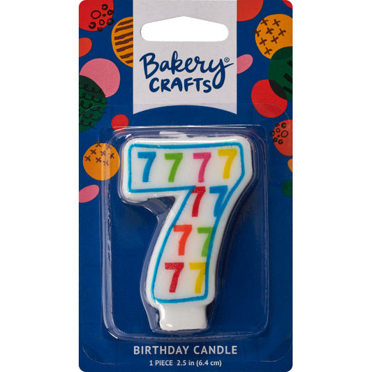 7 Number Pattern Numeral Candles