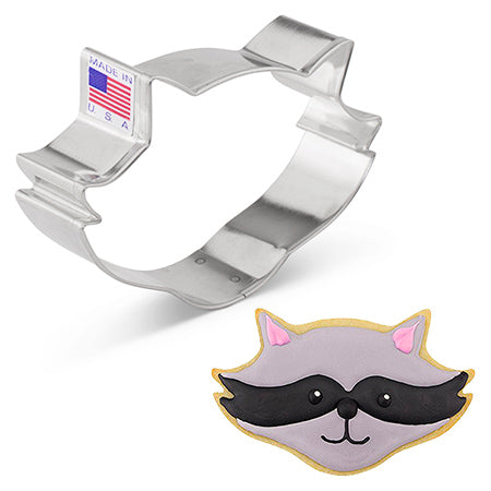 Raccoon Face Cookie Cutter 2 5/8" x 4 1/8"
