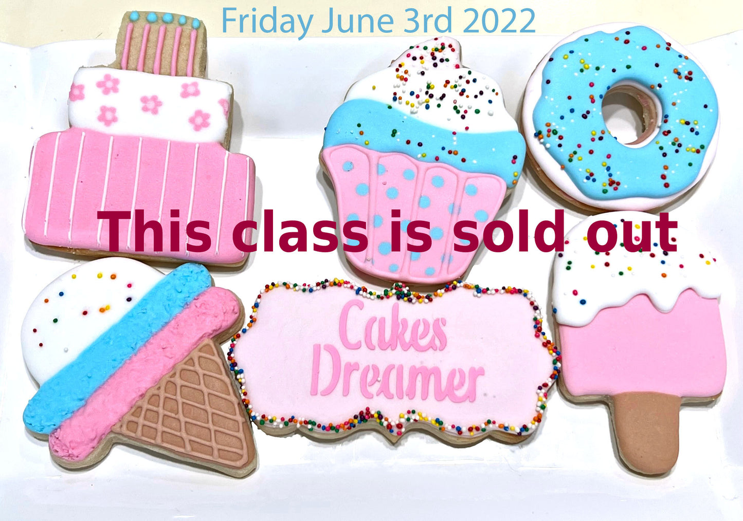 Friday 6/3/2022: Sugar Cookie Decorating class - Birthday Party Theme