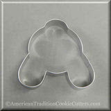 Easter Bunny Rabbit Butt Metal Cookie Cutter, 4in