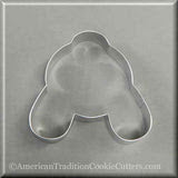 Easter Bunny Rabbit Butt Metal Cookie Cutter, 4in