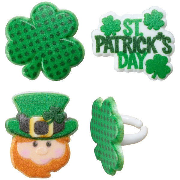 St. Patrick's Day Icons Cupcake Rings set of 12