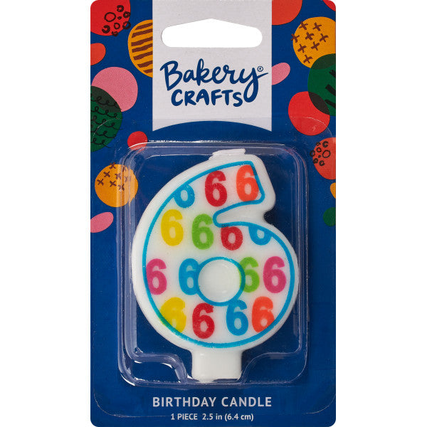 6 Number Pattern Numeral Candles