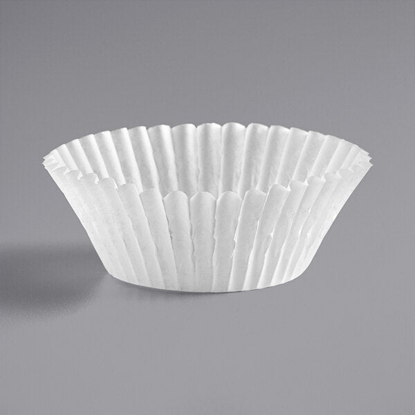 White Fluted Regular Baking Cup 2" x 1 1/4", 75 ct