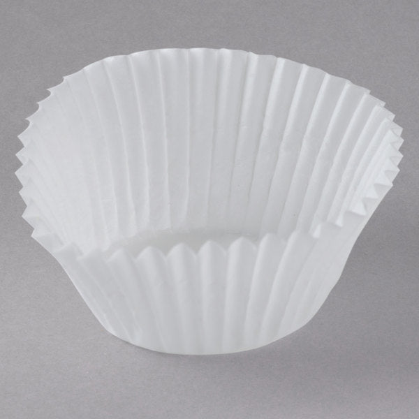 White Fluted Mini Baking Cup 1 1/4" x 7/8",